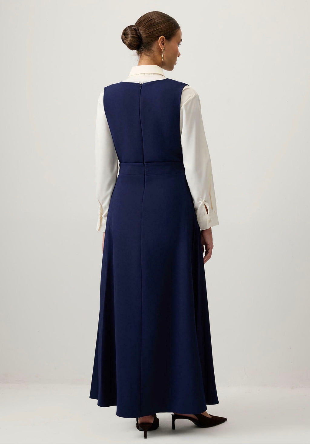 Touché Privé Robe longue - Bleu marine