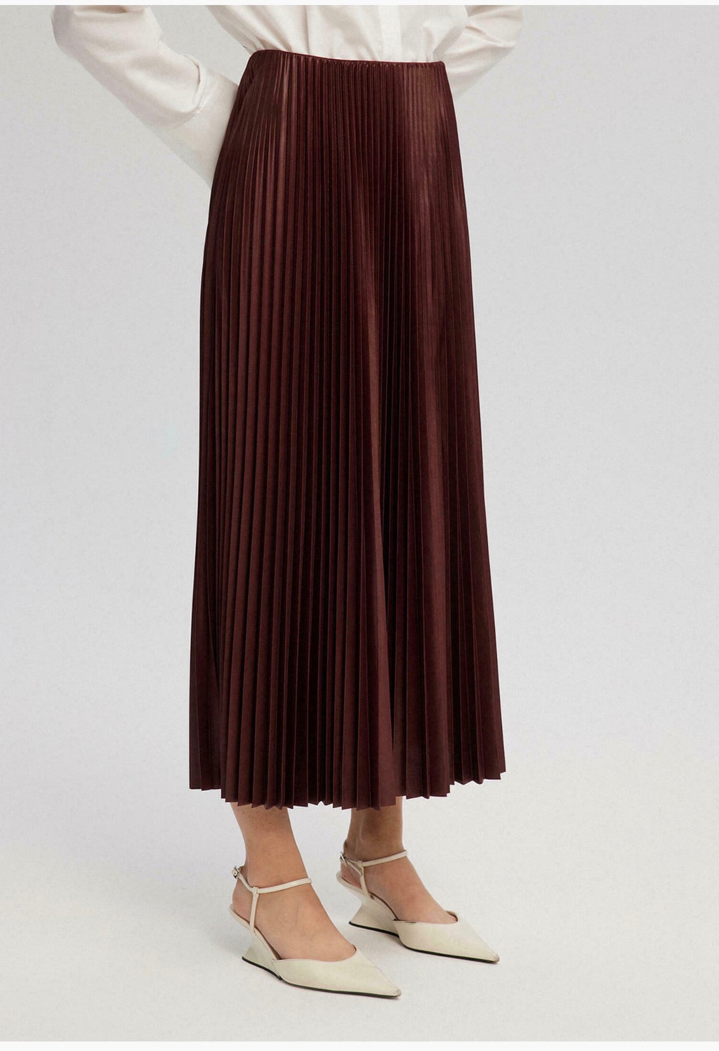 Jupe plissé - Marron