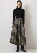 Jupe trapèze - Imprimer Léopard