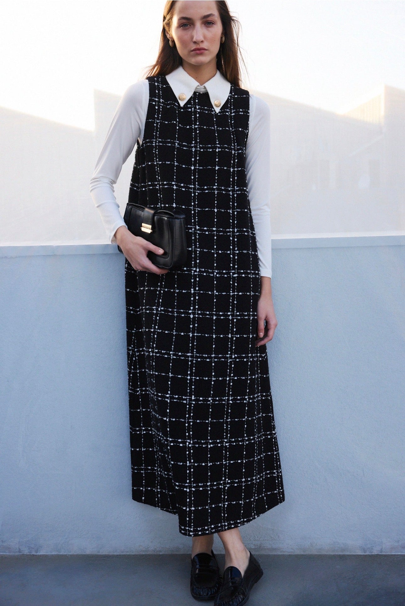 Touché Privé Robe longue - Noir