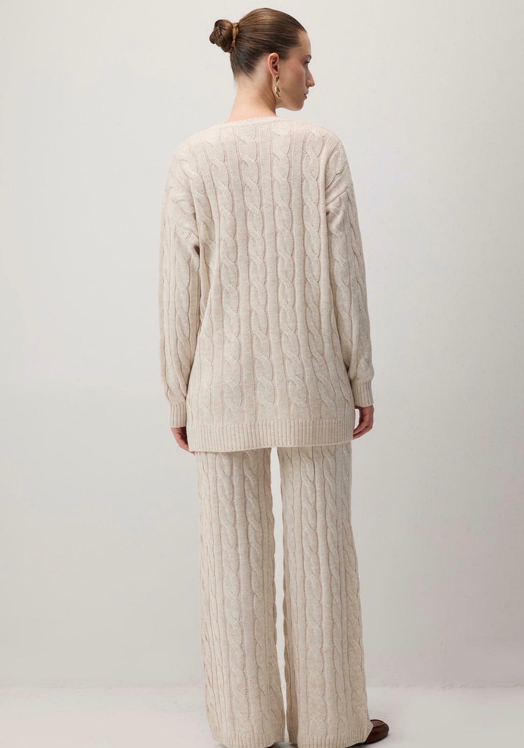 Touché Privé - Ensemble torsadé - beige