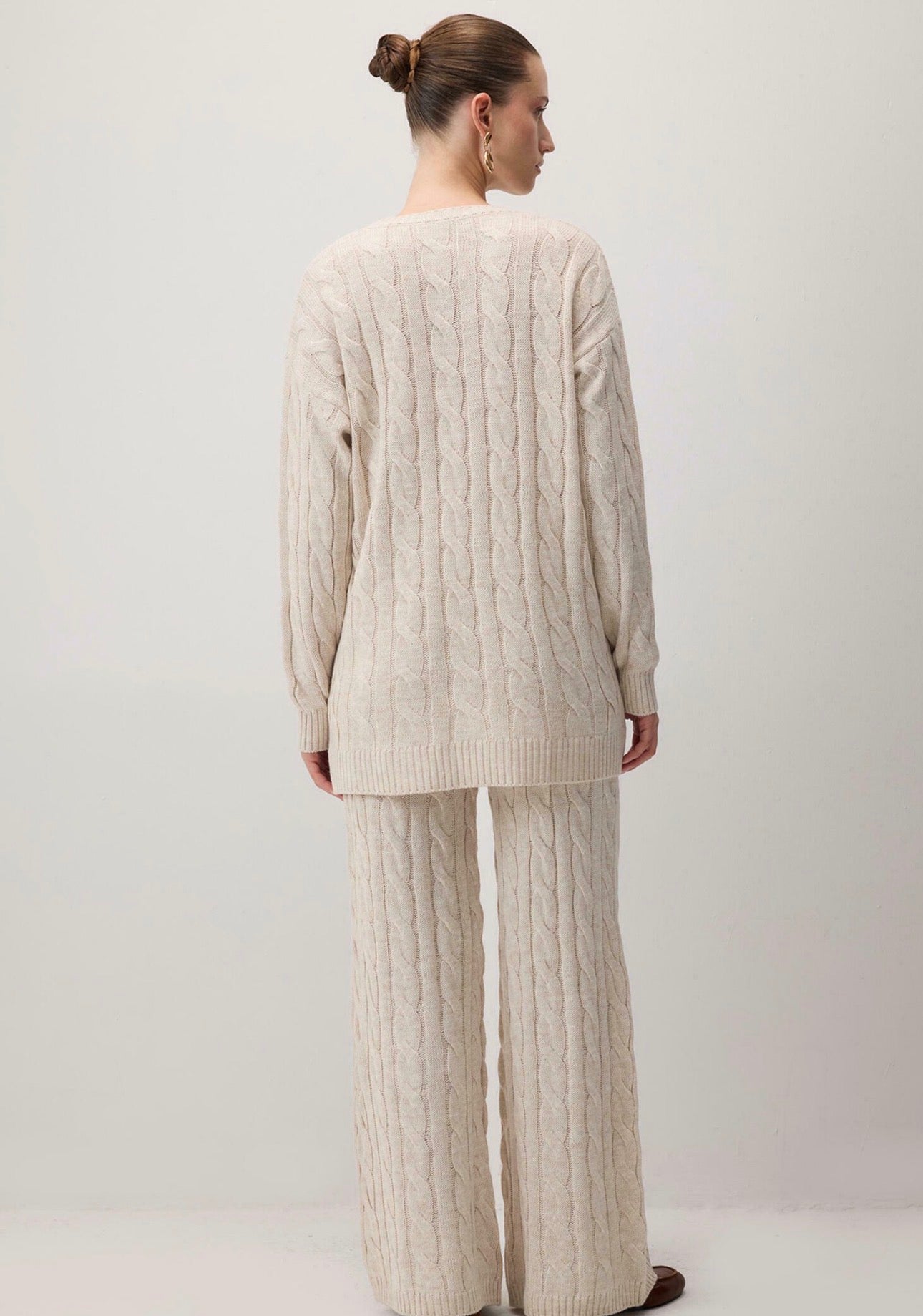 Touché Privé - Ensemble torsadé - beige