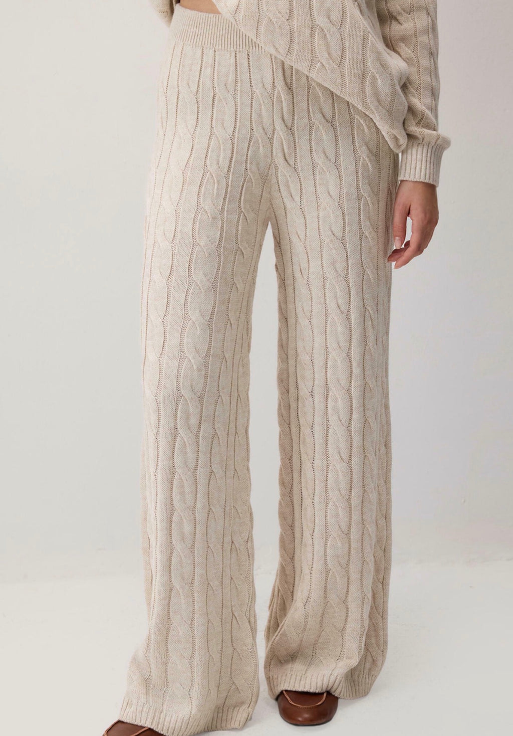 Touché Privé - Ensemble torsadé - beige