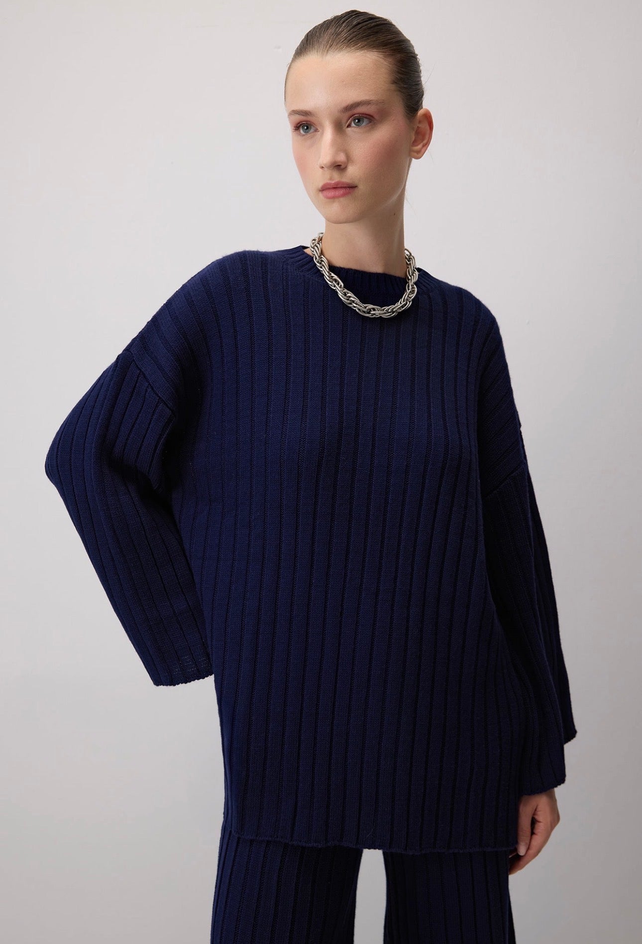 Touché Privé - Ensemble en maille - Bleu marine