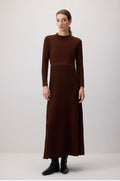 Touché Privé Robe longue - Marron