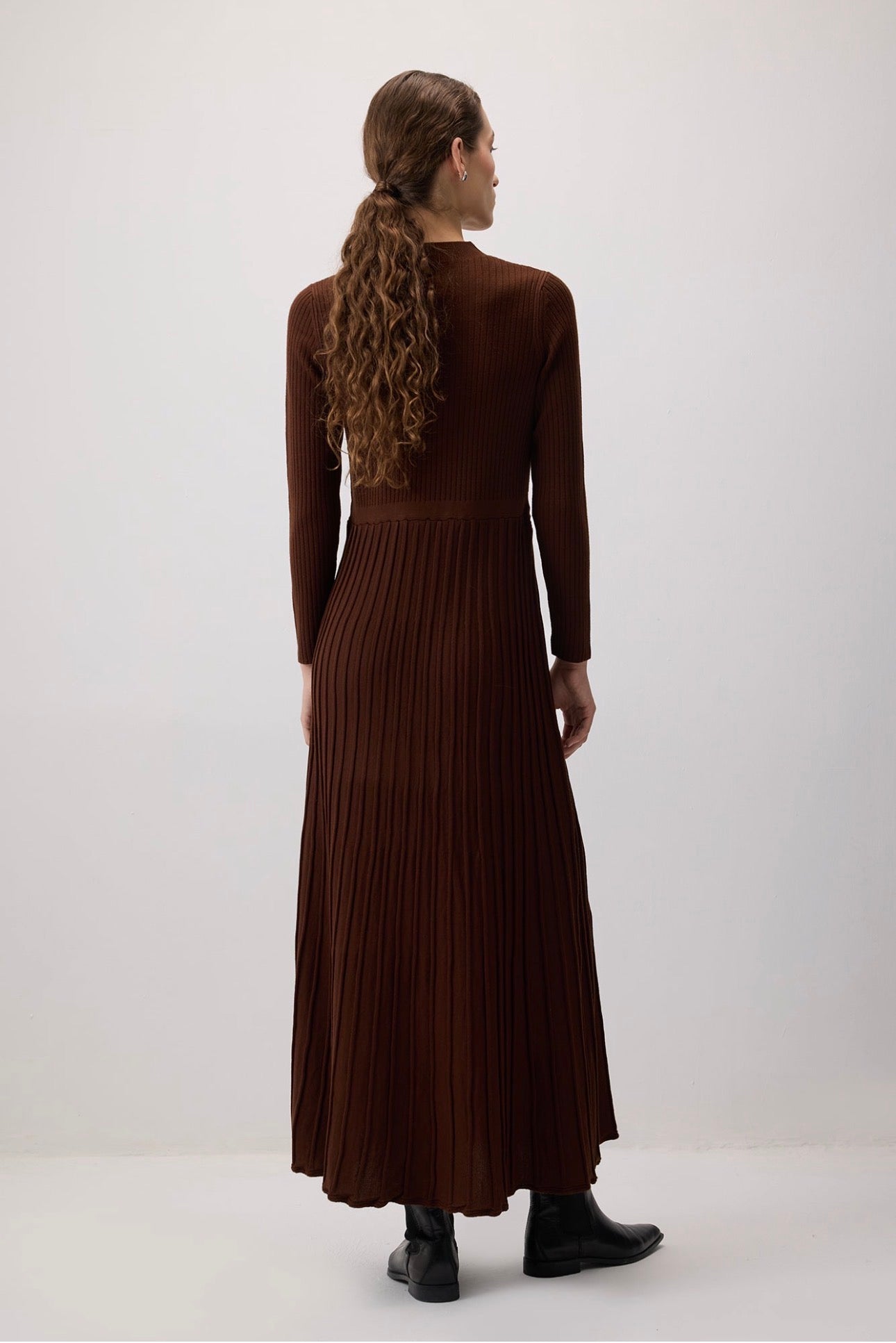 Touché Privé Robe longue - Marron
