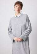 Touché Privé Robe pull - Gris