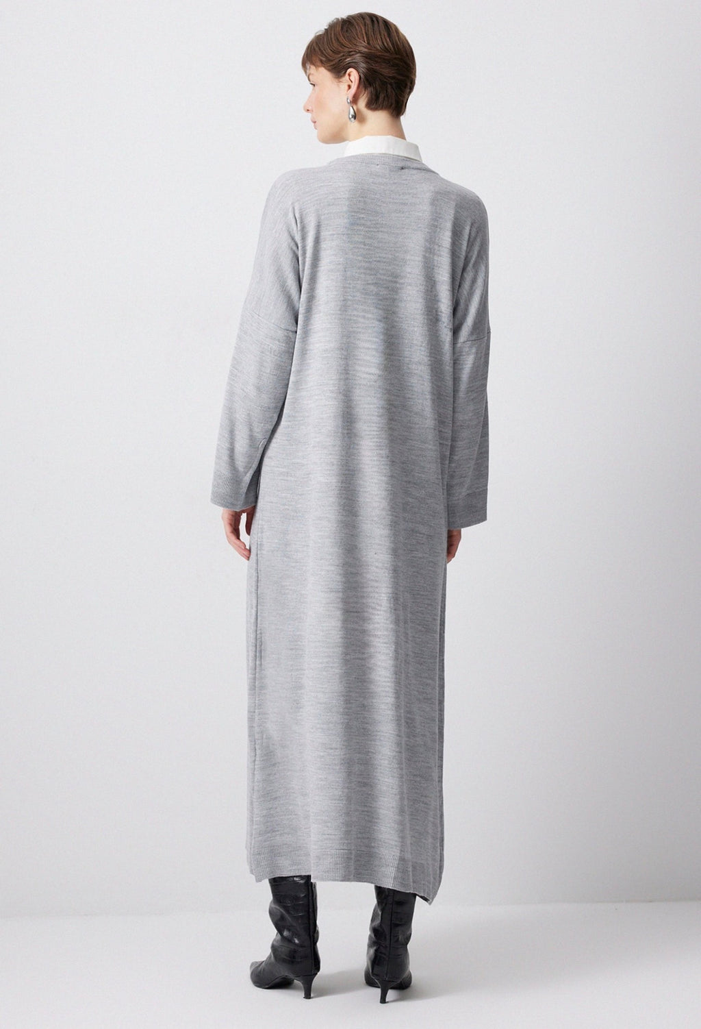 Touché Privé Robe pull - Gris