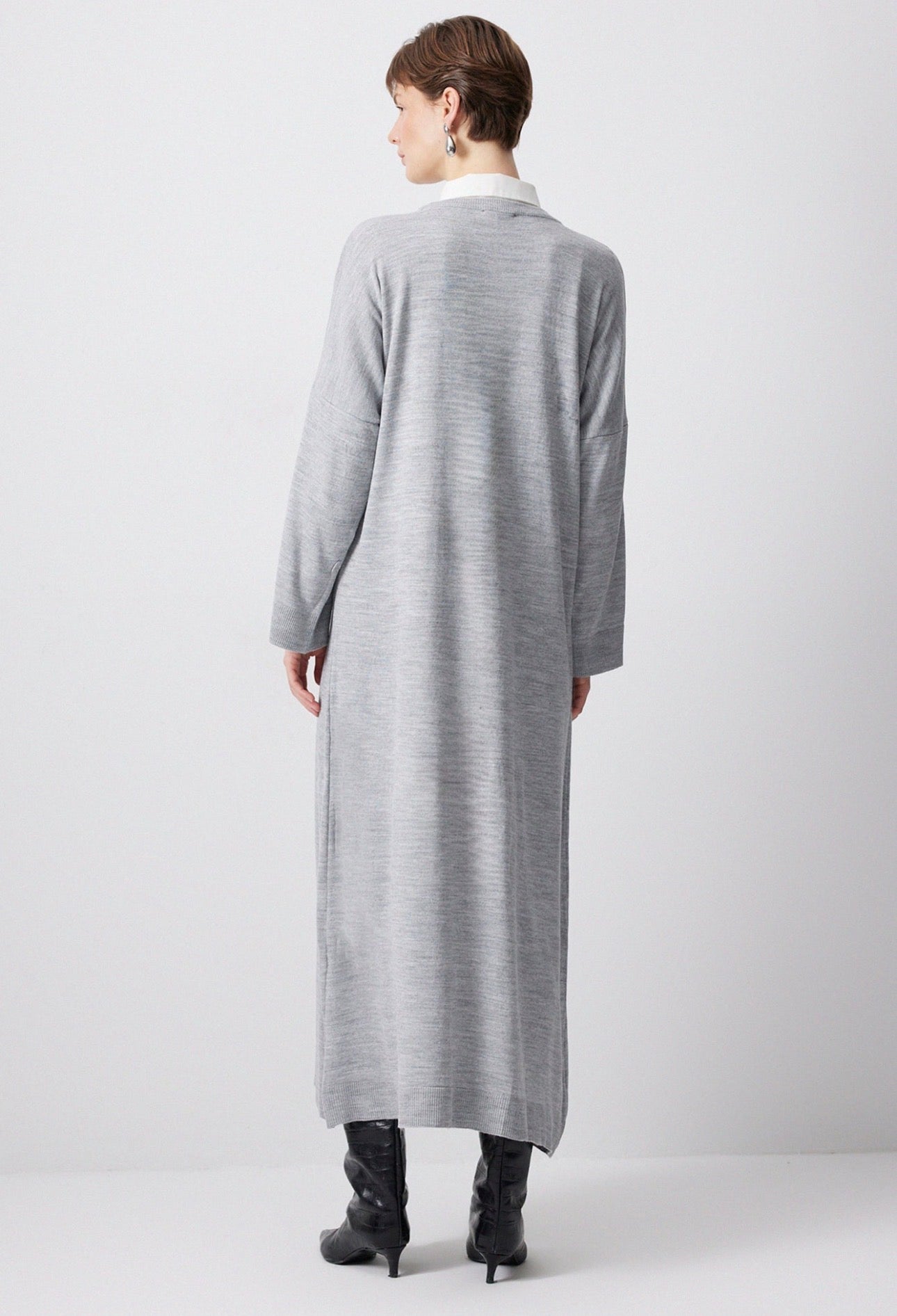 Touché Privé Robe pull - Gris