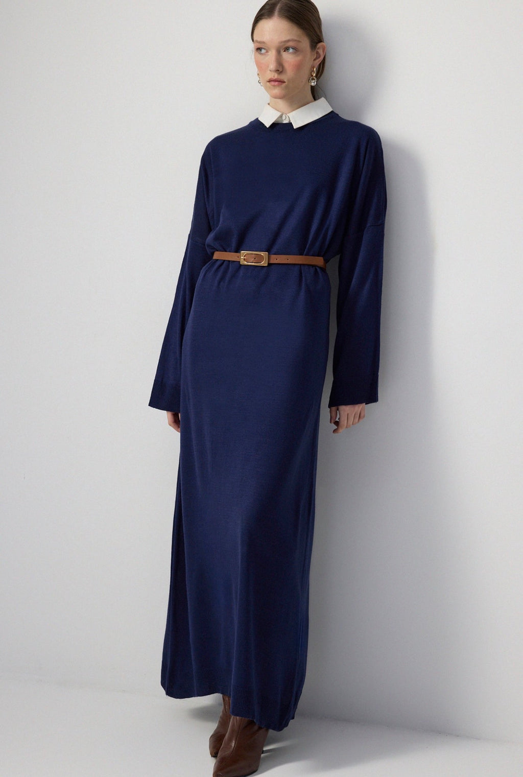 Robe pull - Bleu marine