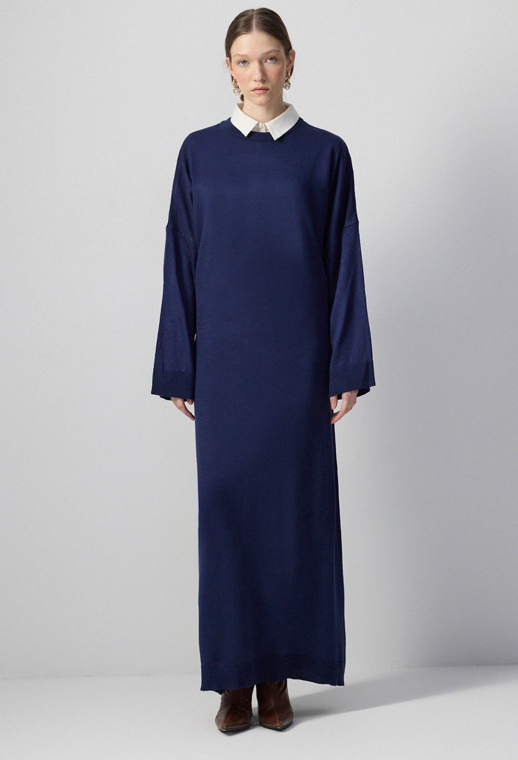 Robe pull - Bleu marine