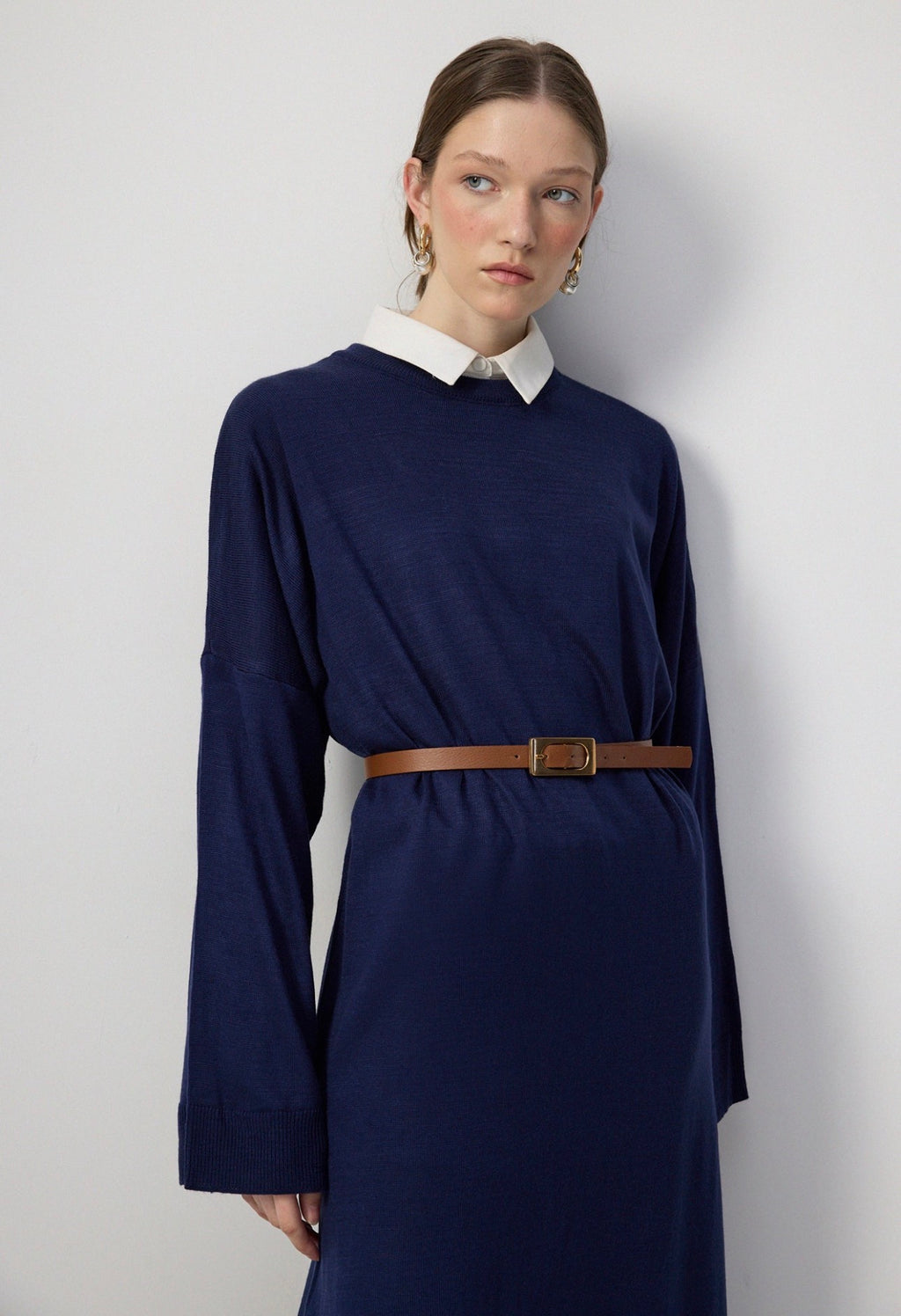 Robe pull - Bleu marine