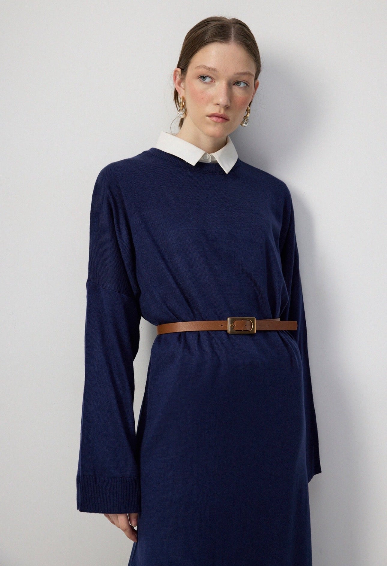 Robe pull - Bleu marine