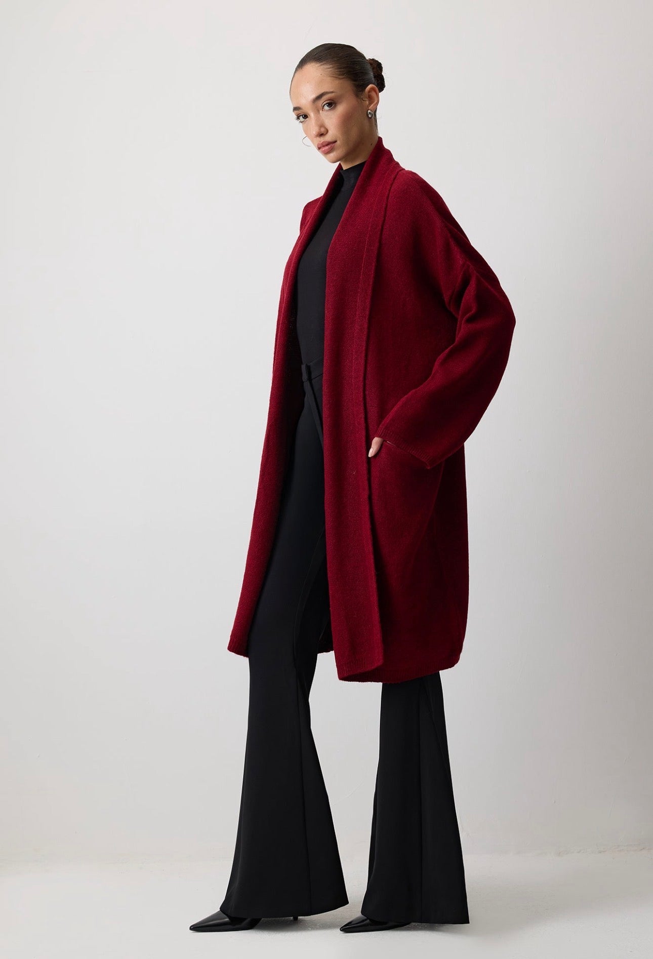 Touché Privé - Gilet long - Bordeaux