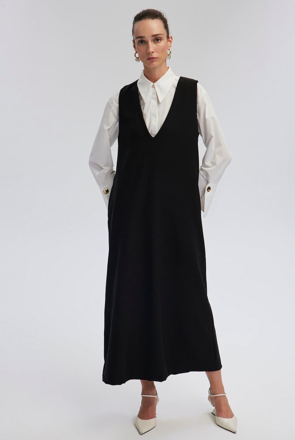 Touché Privé Robe Longue - Noir