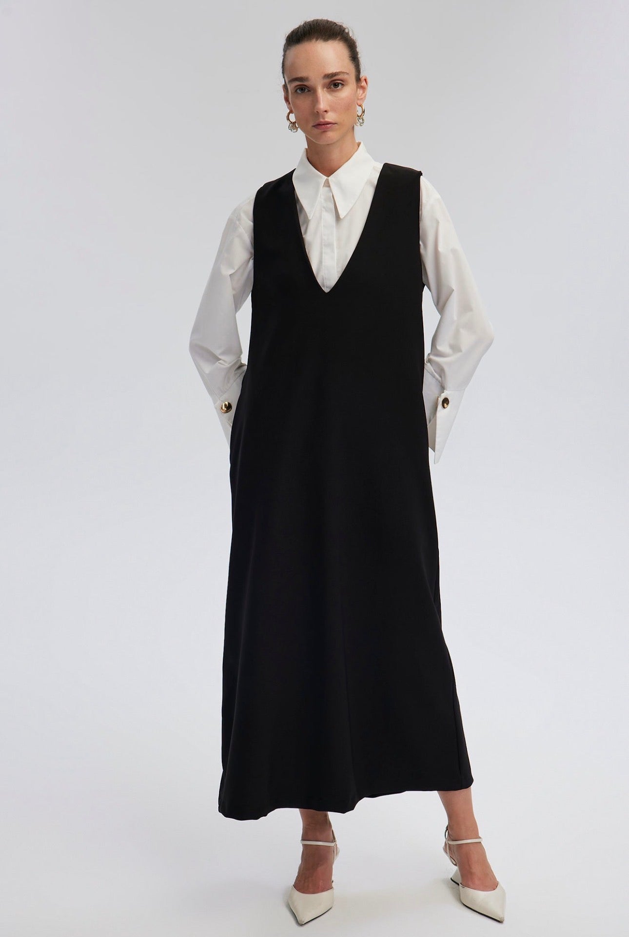 Touché Privé Robe Longue - Noir