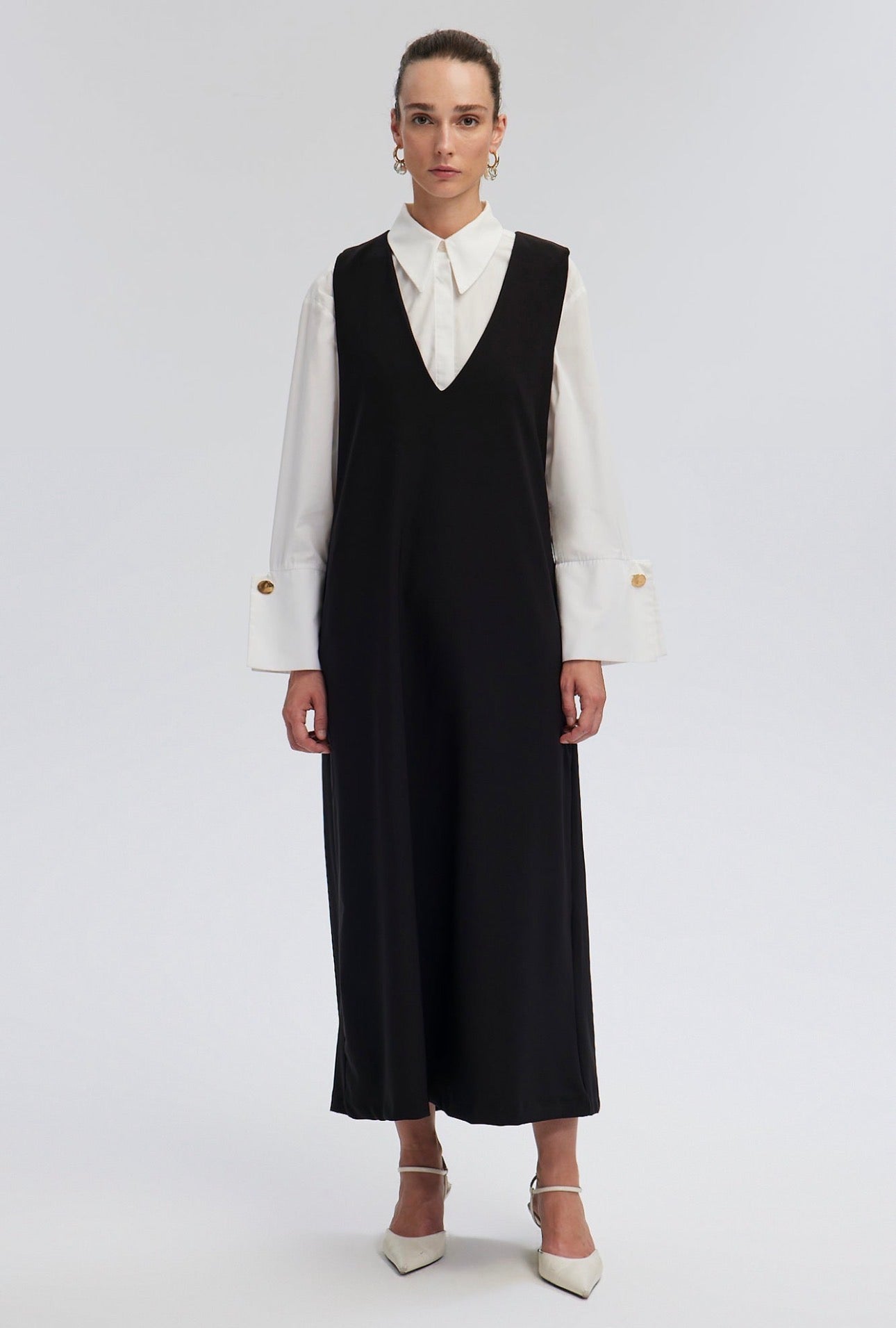 Touché Privé Robe Longue - Noir