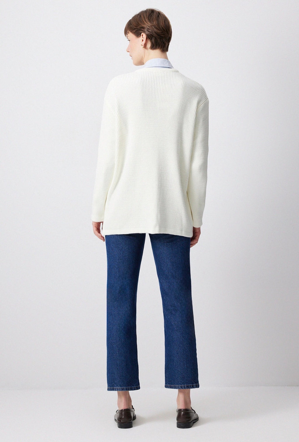 Touché Privé - Gilet maille - Blanc