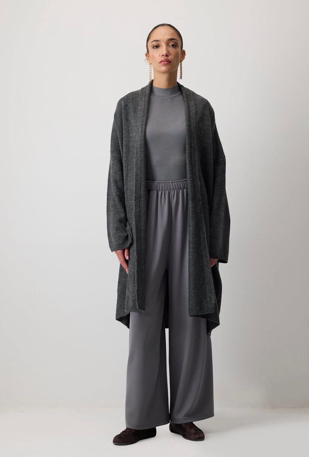 Touché Privé - Gilet long - Gris