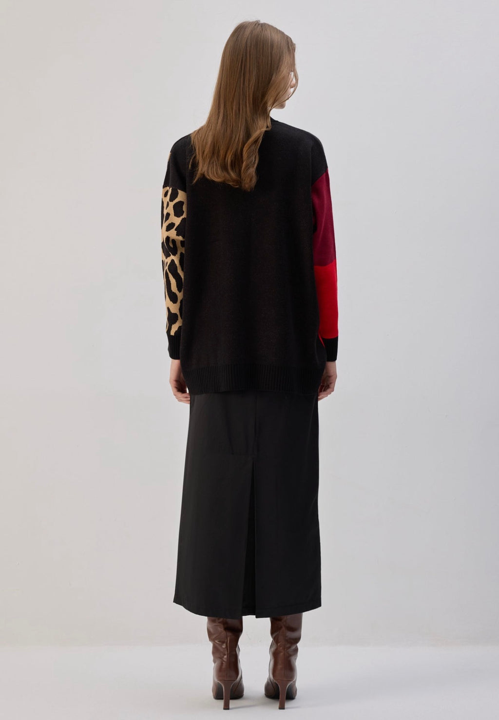 Touché privé - Pull en maille Lèopard