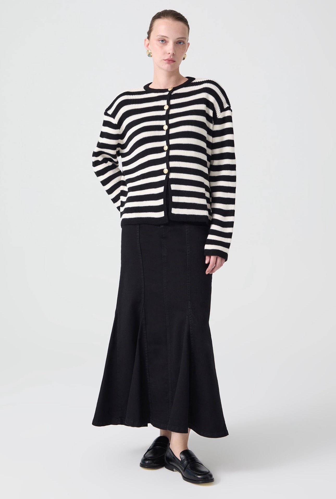 Touché privé - Gilet a rayure - Noir/Blanc