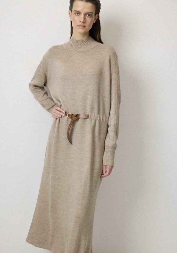 Touché Privé Robe pull - beige