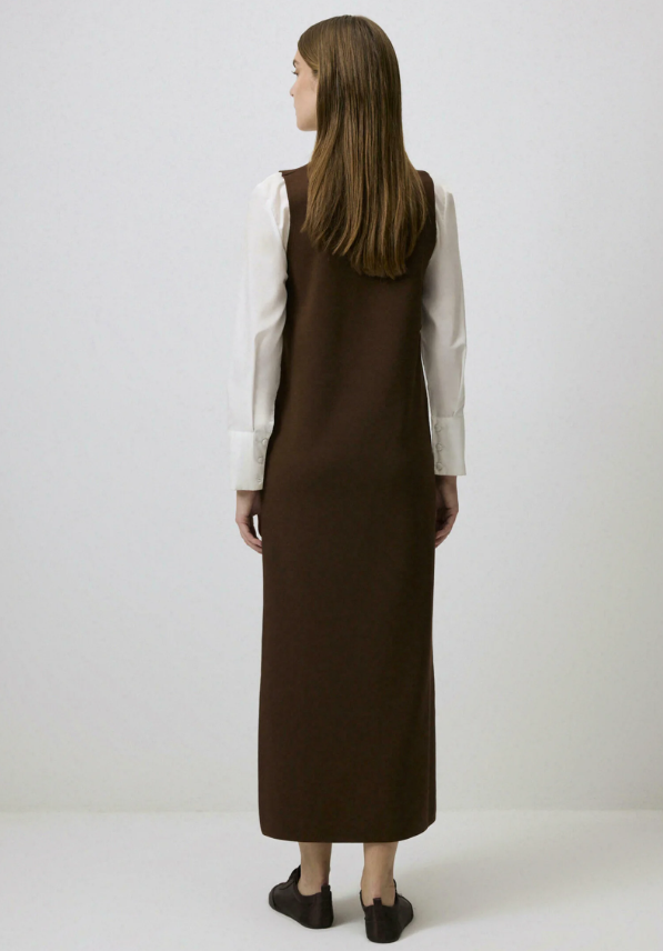 Touché Privé Robe pull - Marron