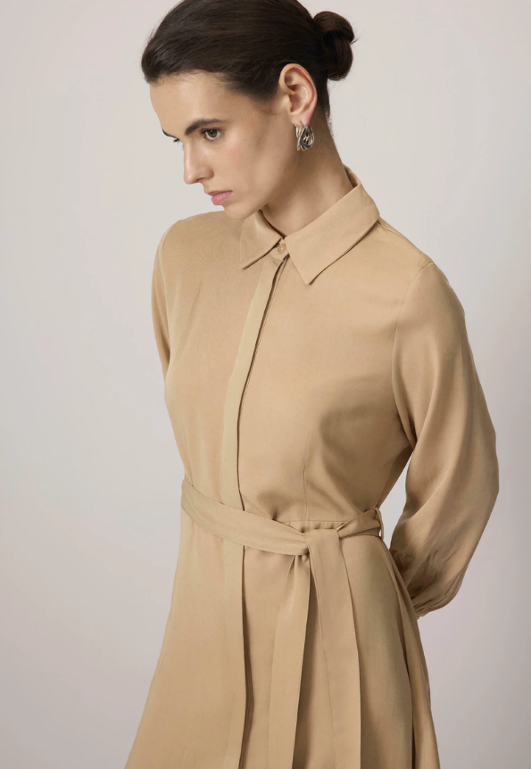 Touché Privé TEXTURED - Robe longue - Beige